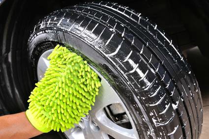 pneus lavés au bicarbonate de soude