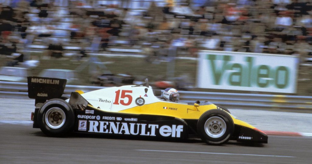 Formule 1 RE40 pilotée par Alain Prost